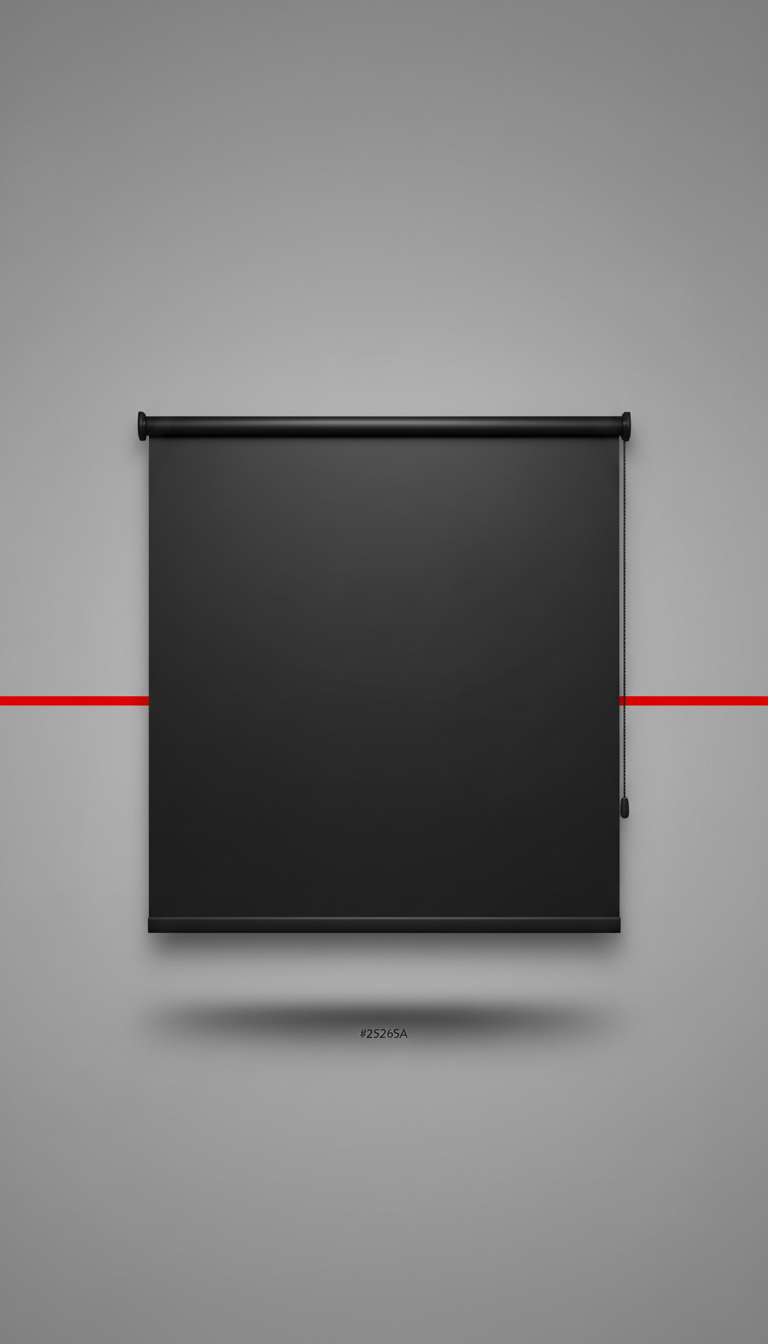 Midnight black blackout blind