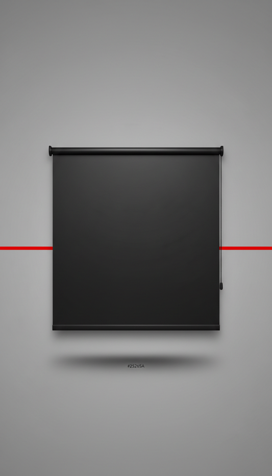 Midnight black blackout blind